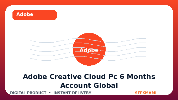 Adobe Creative Cloud Pro PC 6 Months