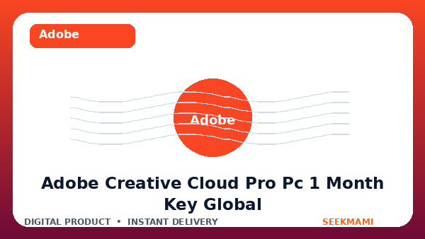 Adobe Creative Cloud Pro PC 1 Month