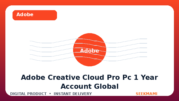 Adobe Creative Cloud Pro PC 1 Year — Account — GLOBAL product image