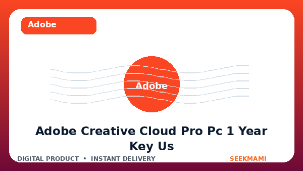 Adobe Creative Cloud Pro PC 1 Year — Key — UNITED STATES product image