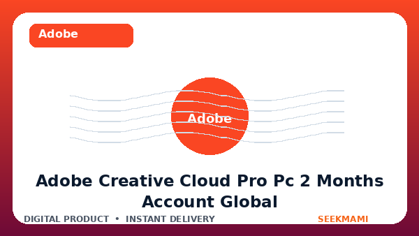Adobe Creative Cloud Pro PC 2 Months — Account — GLOBAL product image