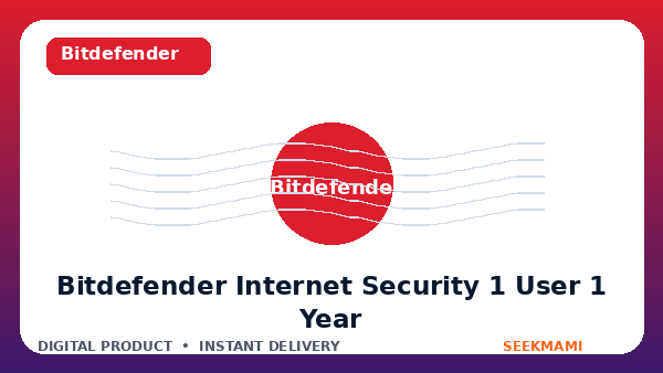 Bitdefender Internet Security 1 User 1 Year product image