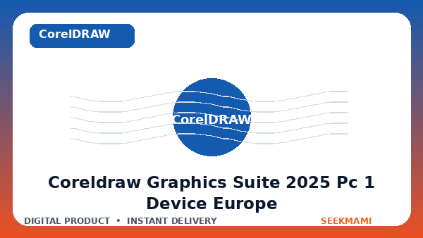 CorelDRAW Graphics Suite 2025 — PC 1 Device Lifetime — Key — EUROPE product image