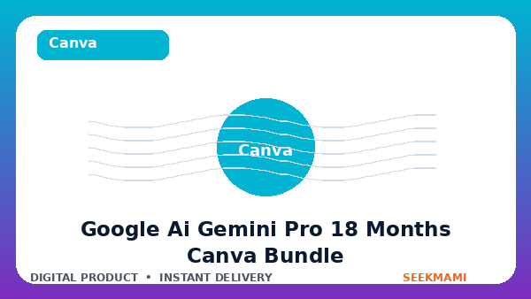 Google AI Gemini Pro 18 Months + Canva Pro Lifetime Bundle product image