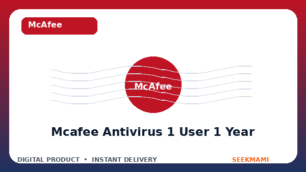 McAfee AntiVirus 1 User 1 Year product image