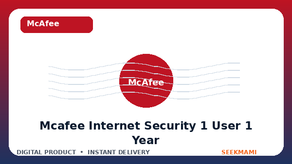 McAfee Internet Security 1 User 1 Year product image