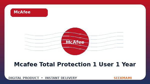 McAfee Total Protection 1 User 1 Year product image