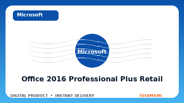 Office 2016 Professional Plus – Lifetime Retail License Key product image