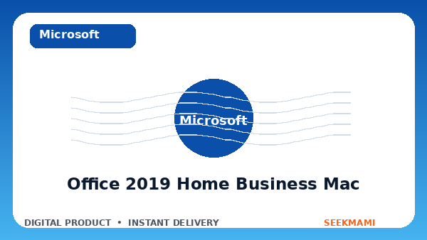 Office 2019 Home and Business for Mac License Key product image