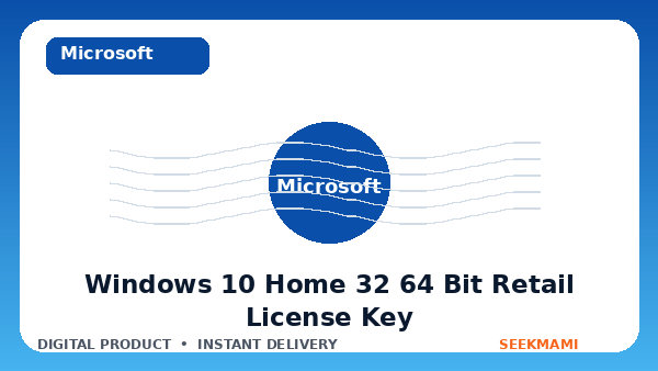 Windows 10 Home 32/64 Bit Retail License Key product image